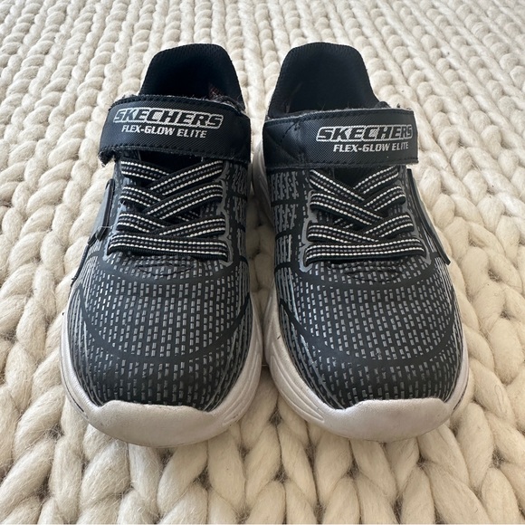 Skechers Kids Sport Lighted Flex-Glow Elite Sneakers Black Size 11 - Picture 6 of 9